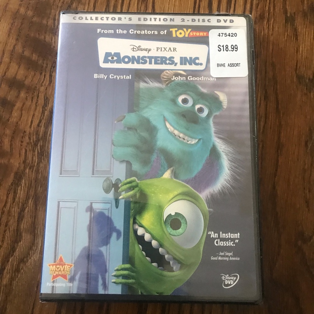 NEW Monsters , INC for DVD